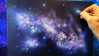 Space Art  nebula acrylic Galaxy painting