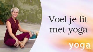 Fit & slank met yoga (oefeningen die helpen bij afvallen) | Danielle Raats | Yogatv