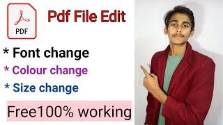 how to change pdf font in Android | pdf file ka font kese change kare mobile me |