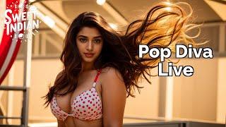 [4K] Sweet Indian AI Lookbook- Pop Diva Live
