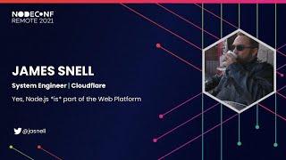 Yes, Node.js *is* part of the Web Platform - James Snell