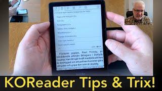 KOReader Tips & Tricks - Showing of KOReader for Kindle (Jailbroken), Kobo & Android