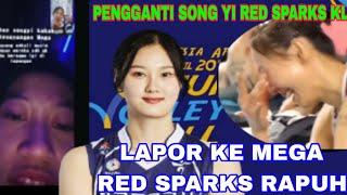 SONG YI LAPOR KE MEGA SAMBIL NANGIS LE YEDAM GANTI NYA  DI RED SPARKS