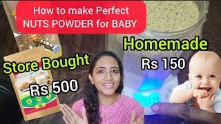 Best BABY WEIGHT GAIN FOODPERFECT NUTS POWDER RECIPE FOR KIDS️