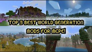 Top 3! Best World Generation Mods/Addons for MCPE/MCBE 1.20!