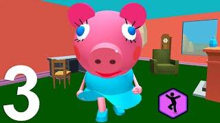 Piggy Neighbor Family Escape Obby House 3D - Level 20 - Gameplay Walkthrough Part 3 (Android,iOS) HD