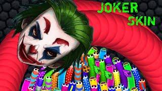 Slither.io - JOKER Skin GamePlay - LEGENDARY SKIN RELEASE-WORLD RECORD Unlimited Length(Code Update)