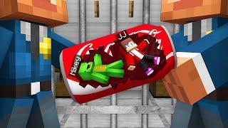 Mikey and JJ Hide Inside COCA COLA To Escape The Prison in Minecraft (Maizen)