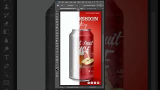 How to Easy Cool Drinks Can Realistic #Mockup #Photoshop2025 #Shorts