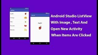 Android Studio Custom ListView with image, text and Open New Activity When Items are clicked.