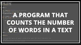 C++ Program, write a program to count the number of words | C++ Programming Tutorial