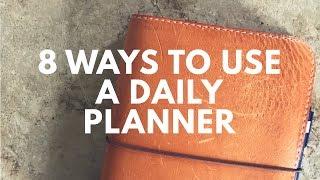 8 Ways to use a Daily Planner ||  Hobonichi