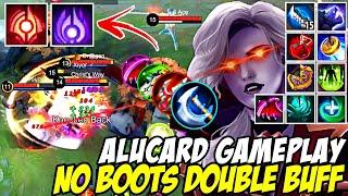 NO BOOTS DOUBLE BUFF ALUCARD GAMEPLAY | EVEN STUNS CAN’T STOP ME! | MOBILE LEGENDS