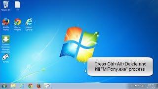 How to uninstall MiPony