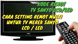 KODE REMOT TV SANYO LCD/LED