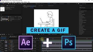 How to Create Animated GIF in Adobe After Effects And Photoshop