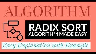 23. Radix Sort in Just 5 Minutes | Explanation with Example | Sorting | Algorithm for GATE, NET, PSU