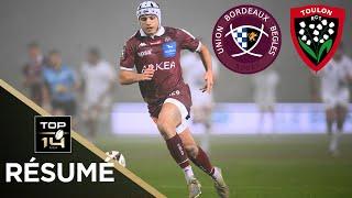 TOP 14: Résumé partie complète Union Bordeaux-Bègles vs RC Toulon : J13-Saison 24/25