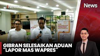 Wapres Gibran Bantu Selesaikan 20 Laporan Masyarakat - iNews Room 19/11