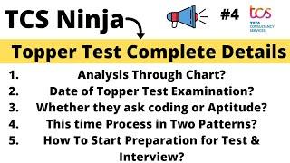 Tcs Ninja Toppers Test Complete Process | Two Patterns | Test Date PART-4 Tcs Ninja 2022 BATCH