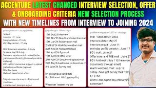 ACCENTURE LATEST CHANGED INTERVIEW SELECTION, OFFER & ONBOARDING CRITERIA NEW SELECTION PROCESS 2024
