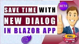 Perform CRUD Operations with New Dialog Element introduced in .NET 8 Blazor