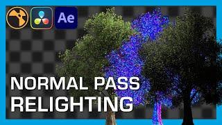 Relighting Elements With Normal Pass Tutorial | After Effects, Nuke, Resolve Fusion