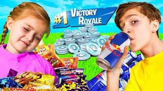 Last To Stop Playing *NEW* Fortnite Wins $10,000 V-BUCKS Challenge!! Ft (H1ghSky1 And Little Sister)