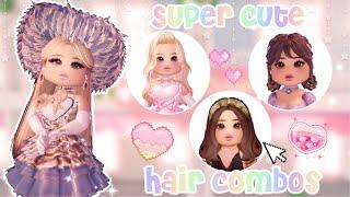 Super Cute Hair Combos You Might Like! Roblox Royale high | LauraRBLX