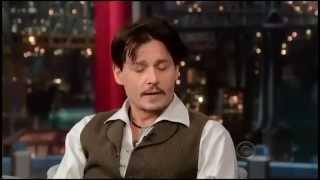 JOHNNY DEPP - Complete Interview at David Letterman Late Show - April 3, 2014