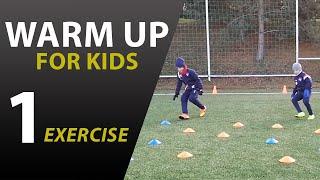 FOOTBALL FUN WARM UP FOR KIDS | COMPETITION DRILLS #1