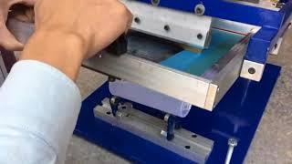 manual round screen printing machine