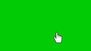 green screen mouse cursor click with sound