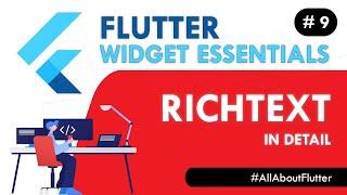 Flutter RichText Widget - Flutter Widget Essentials #9 | Flutter Tutorial