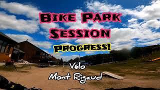 MTB WALL RIDE over 40! Bike Park Progress! #bikepark #wallride #montrigaud #sendit #mtbgirl