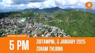 DD News Mizoram Chanchinthar Zoram Thlirna | 3 January 2025 | 5:00 PM