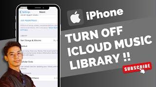 Turn OFF iCloud Music Library on iPhone !