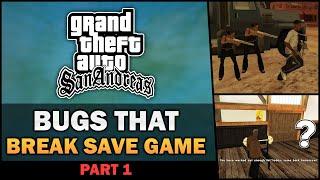 GTA SA - Bugs that Break your Save Game - Feat. BadgerGoodger