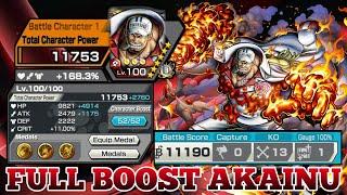 FULL BOOST AKAINU GAMEPLAY | ONE PIECE BOUNTY RUSH | OPBR