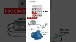 Capacitor start single phase induction motor connection diagram