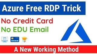 Create RDP for free || Microsoft Azure || Cloud || 8gb ram 1tb Storage || Free RDP || No credit card