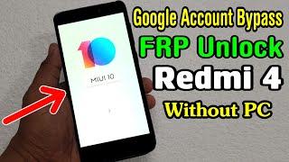 MI Redmi 4 (MAI132) FRP Unlock or Google Account Bypass Easy Trick Without PC