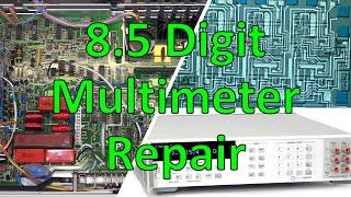 TSP #244 - Agilent 3458A 8.5-Digit Multimeter Repair, Teardown & IC Analysis (April 2024)