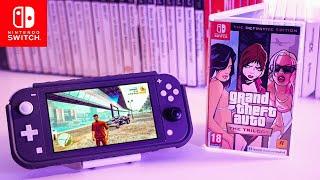 Grand Theft Auto Trilogy Nintendo Switch UNBOXING & GAMEPLAY