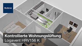 Kontrollierte Wohnungslüftung Logavent HRV156 K | Buderus