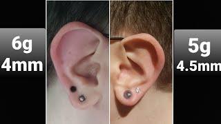 stretching from 6g to 5g (the ear stretching journey continues)