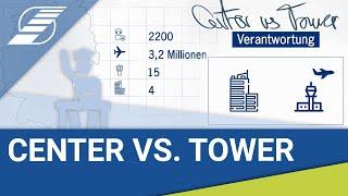 Flugsicherung: Was ist der Unterschied zwischen Center und Tower?