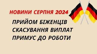 Прийом біженців в Німеччині. Скасування виплат. Примус до роботи в Німеччині