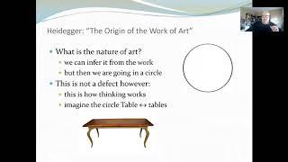 Dr. Jenkins Presents Martin Heidegger: The Origin of the Work of Art