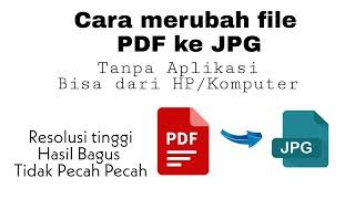 Convert File PDF ke JPG kualitas HD